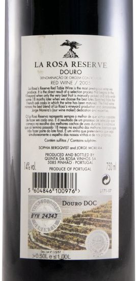 2005 La Rosa Reserva red