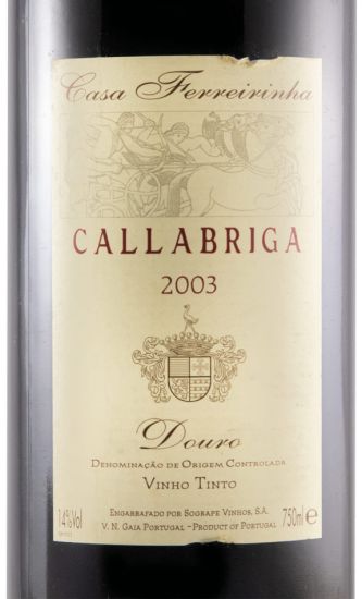 2003 Casa Ferreirinha Callabriga red