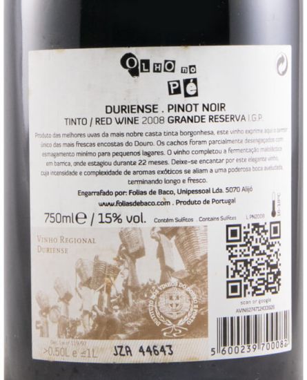 2008 Olho no Pé Pinot Noir Grande Reserva red