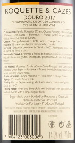 2017 Roquette & Cazes tinto