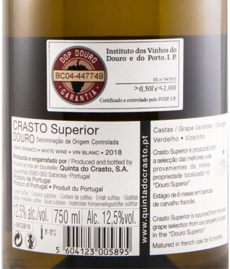 2018 Crasto Superior white