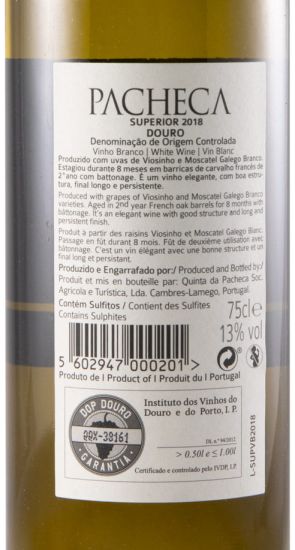 2018 Pacheca Superior branco