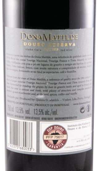 2015 Dona Matilde Reserva red