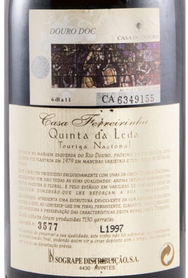 1997 Casa Ferreirinha Quinta da Leda Touriga Nacional tinto