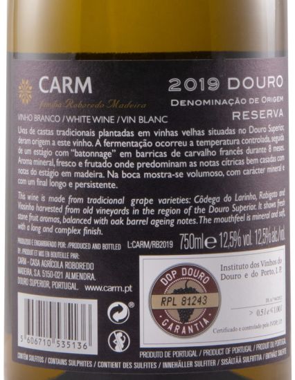 2019 CARM Reserva branco