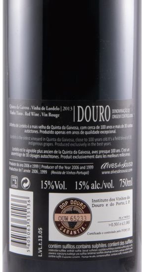 2013 Quinta da Gaivosa Vinha do Lordelo red