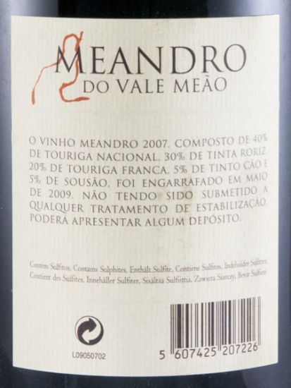 2007 Meandro do Vale Meão red 1.5L