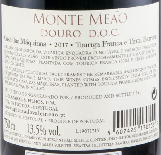 2017 Monte Meão Casa das Máquinas tinto
