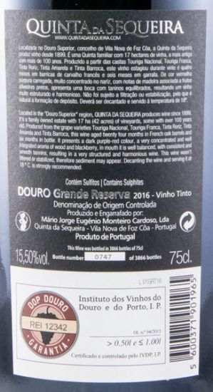 2016 Quinta da Sequeira Grande Reserva red