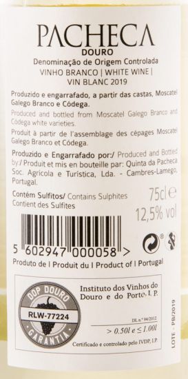 2019 Quinta da Pacheca white