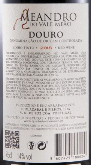 2018 Meandro do Vale Meão red