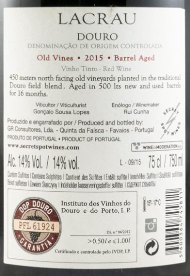 2015 Lacrau Vinhas Velhas tinto
