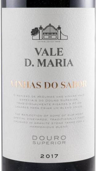 2017 Quinta Vale D. Maria Vinhas do Sabor red