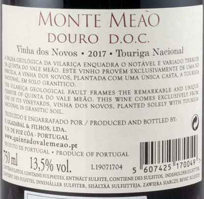 2017 Monte Meão Vinha dos Novos Touriga Nacional tinto