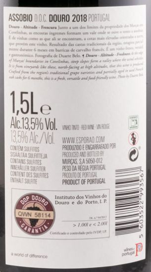 2018 Assobio tinto 1,5L