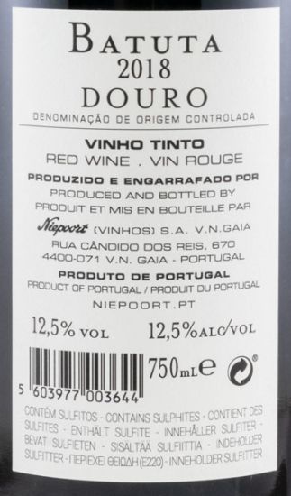 2018 Niepoort Batuta tinto