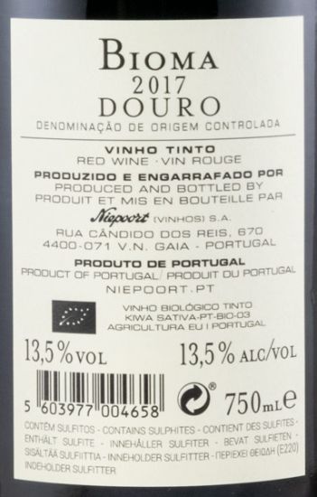 2017 Niepoort Bioma organic red