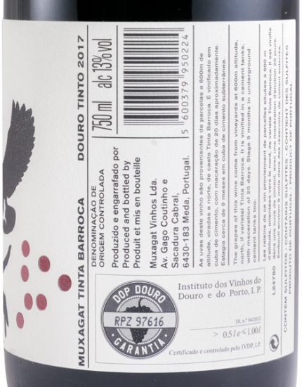 2017 Muxagat Tinta Barroca tinto