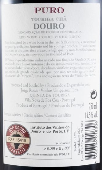 2018 Quinta da Touriga-Chã Puro red