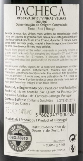 2017 Pacheca Vinhas Velhas Reserva tinto