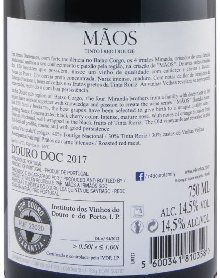 2017 Mãos tinto