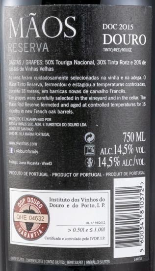 2015 Mãos Reserva red