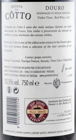 2017 Quinta do Côtto red