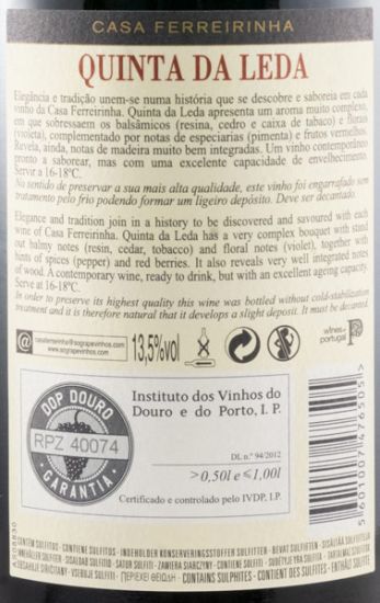 2017 Casa Ferreirinha Quinta da Leda red