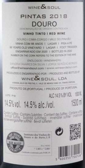 2018 Pintas tinto 1,5L