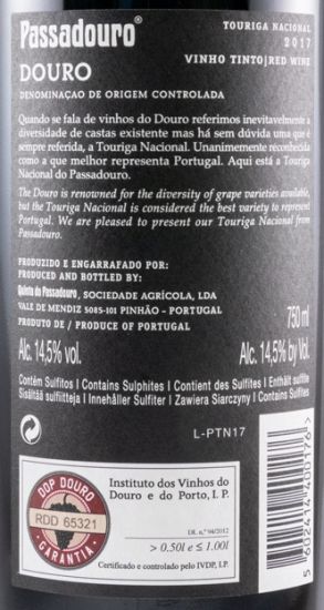 2017 Quinta do Passadouro Touriga Nacional red