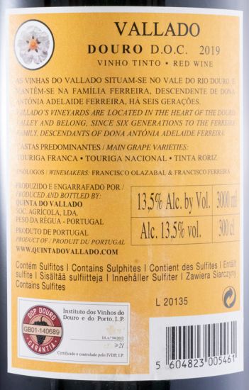 2019 Vallado tinto 3L