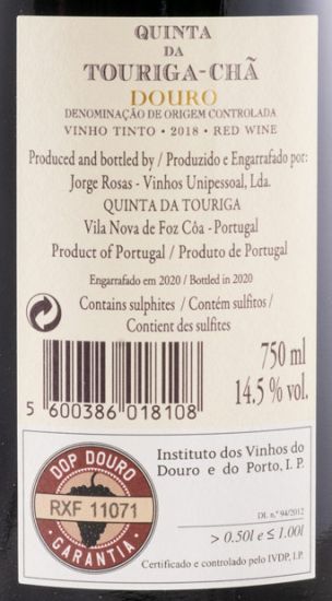 2018 Quinta da Touriga-Chã red