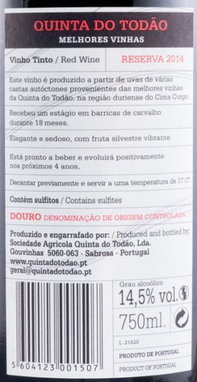 2014 Quinta do Todão Reserva tinto
