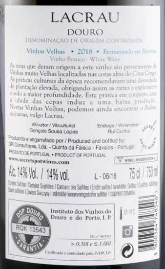 2018 Lacrau Vinhas Velhas white
