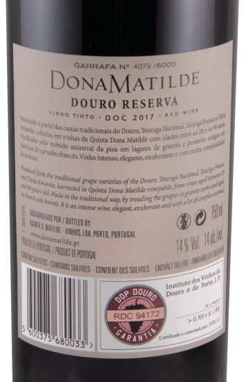 2017 Dona Matilde Reserva tinto