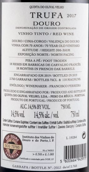 2017 Quinta do Olival Velho Trufa red