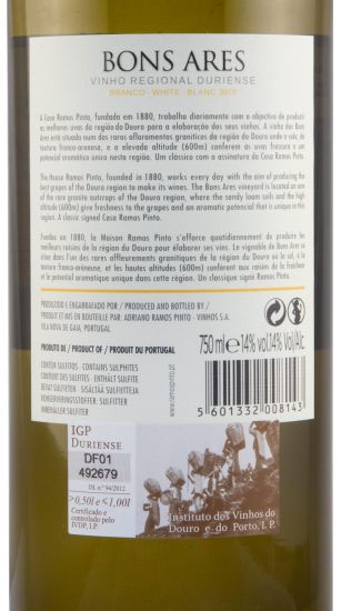 2019 Quinta dos Bons Ares white