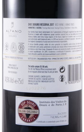 2017 Altano Reserva tinto