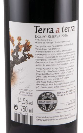 2016 Terra a Terra Reserva tinto