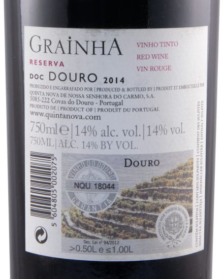 2014 Quinta Nova Grainha Reserva tinto