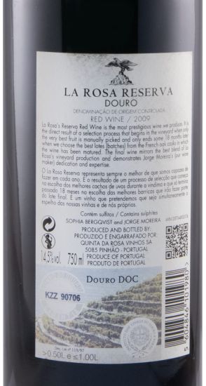 2009 La Rosa Reserva red