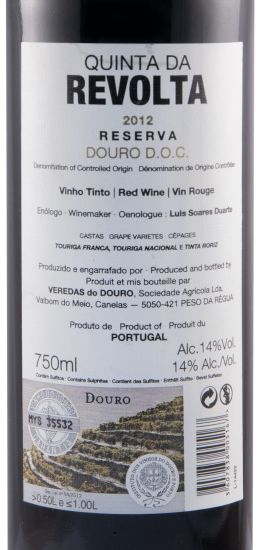 2012 Quinta da Revolta Reserva red