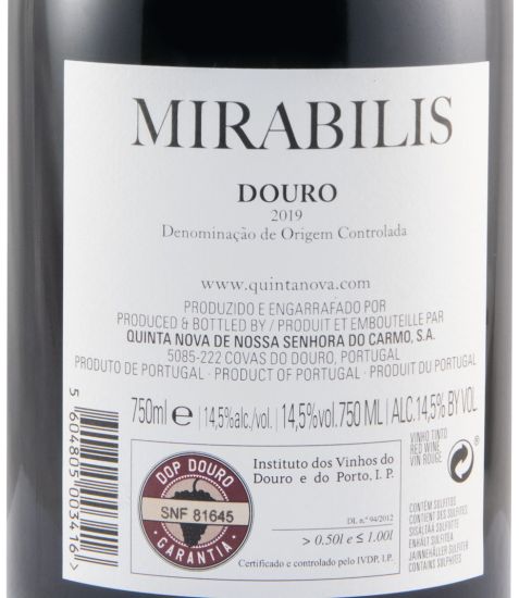 2019 Quinta Nova Mirabilis red