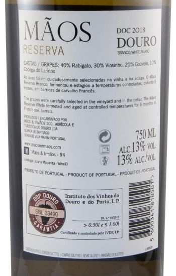 2018 Mãos Reserva white