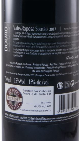 2017 Vale da Raposa Sousão red
