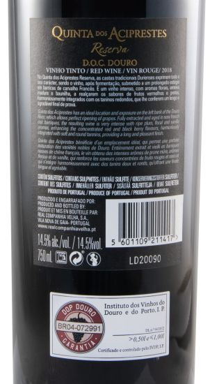 2018 Quinta dos Aciprestes Reserva tinto