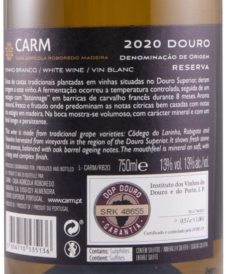 2020 CARM Reserva branco