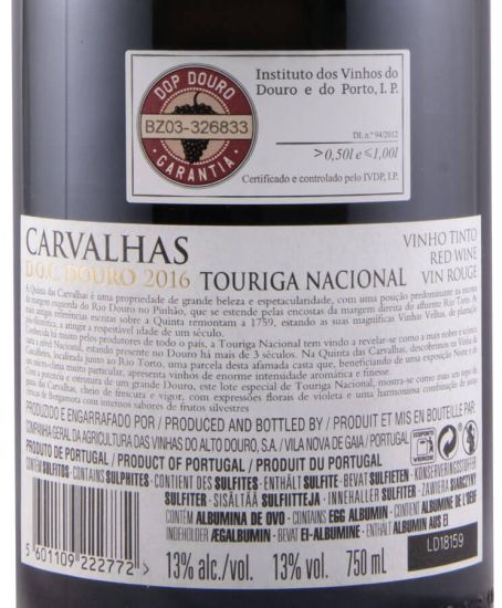 2016 Carvalhas Touriga Nacional tinto