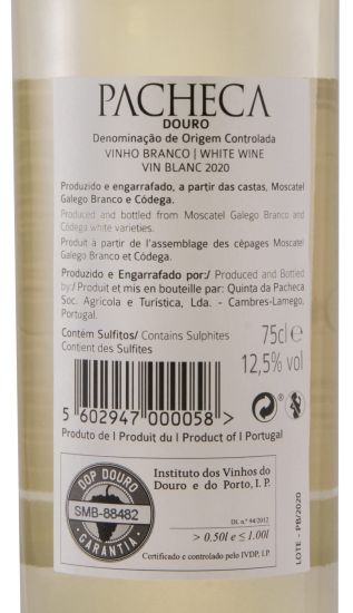 2020 Quinta da Pacheca white