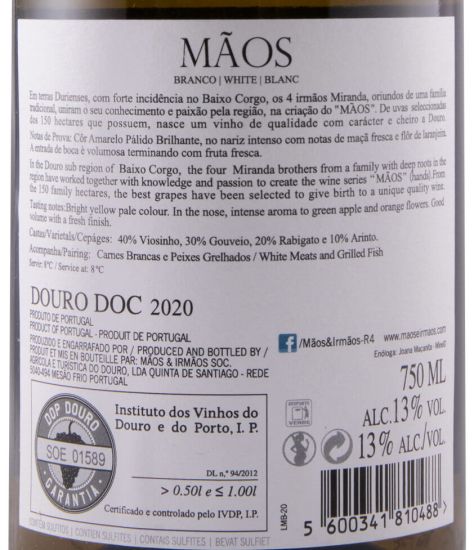 2020 Mãos white